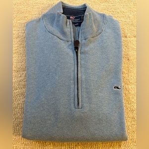 Vineyard Vines Long Sleeve Quarter Zip with Cashmere. Size Large.